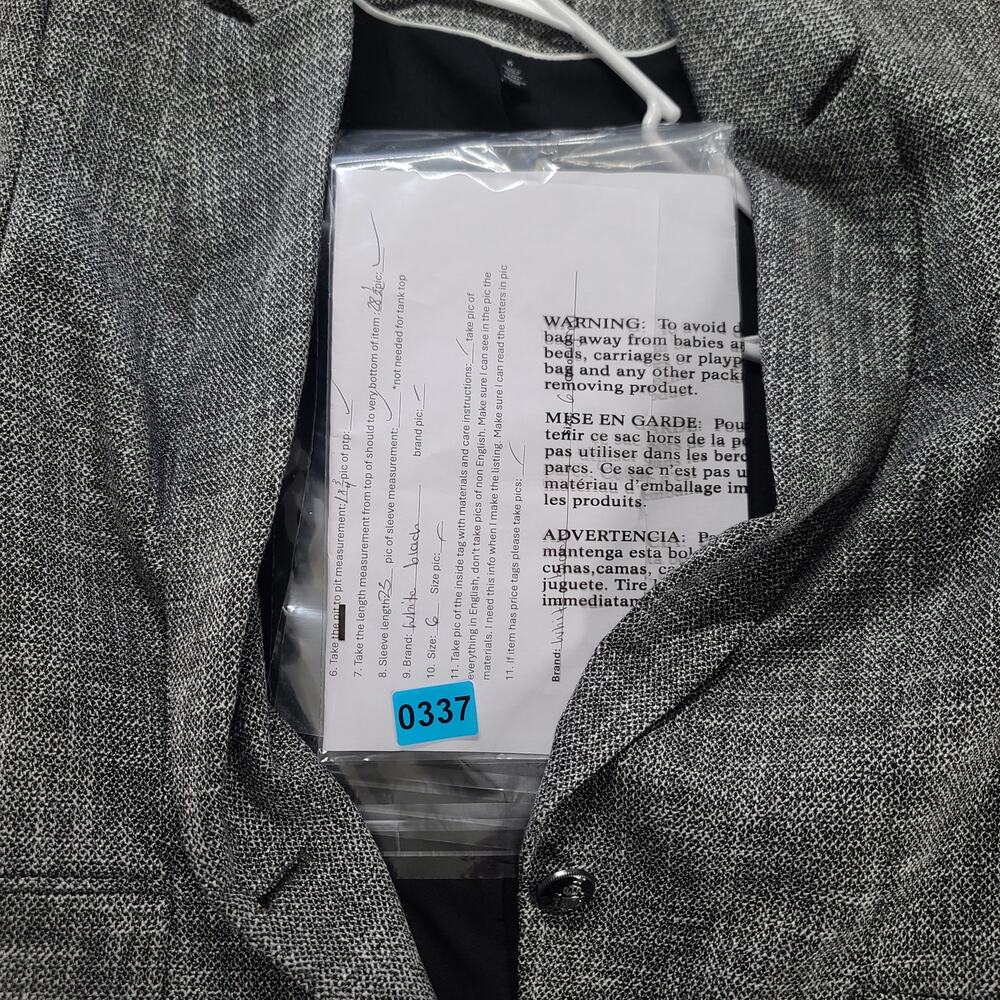 White House Black Market tweed blazer Sz 6 Twee Career Polished Boardroom women - Picture 10 of 12